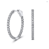 Essential Diamond Hoop Earrings (2.00ct) - Dracakis Jewellers